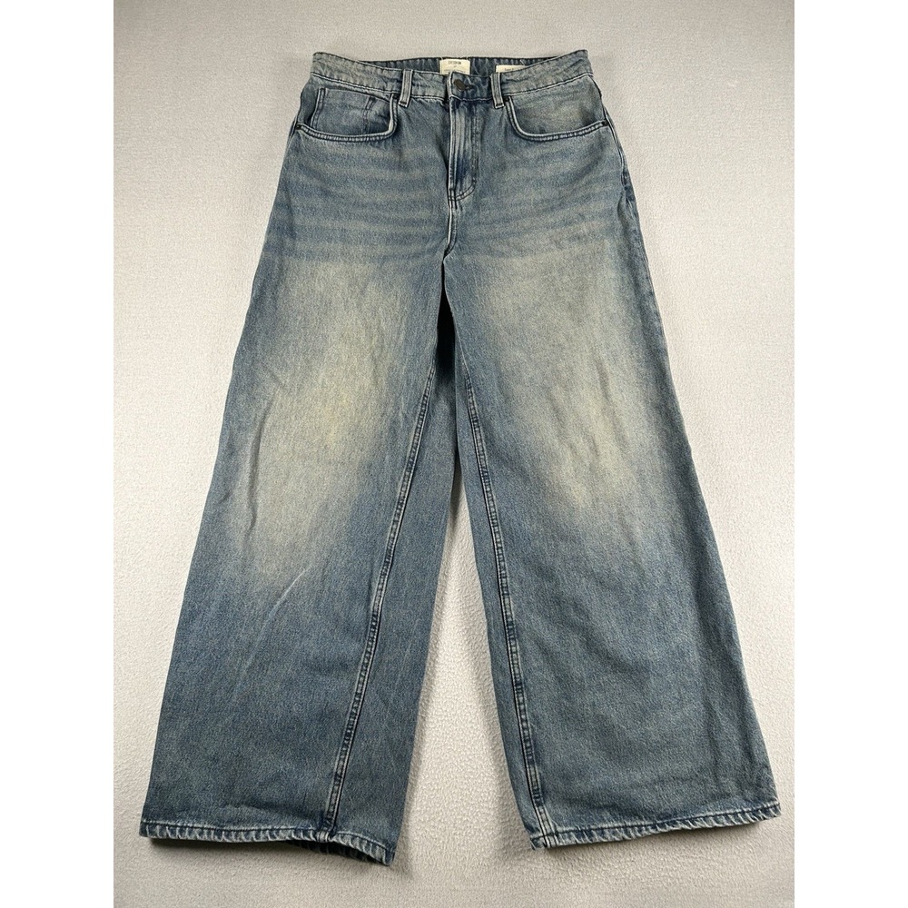 Cotton On Y2K SUPER Baggy Wide Leg Denim Jeans Size 30x29